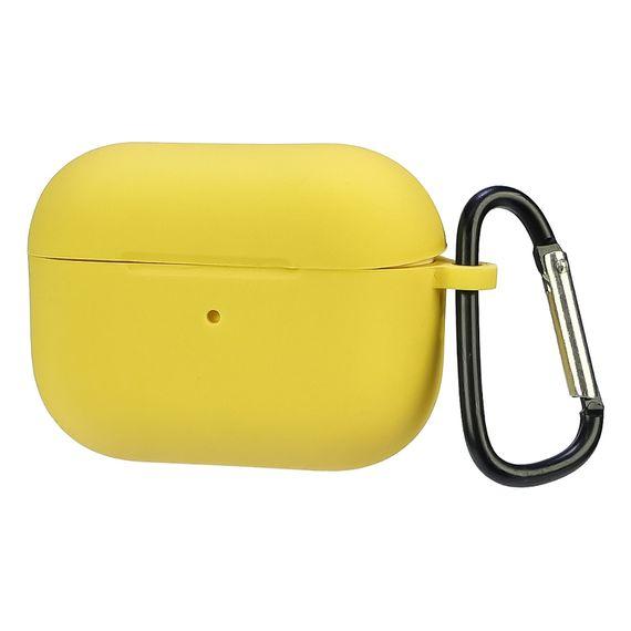 Чохол силіконовий із карабіном для Apple AirPods Pro 2 Жовтий, фото 1