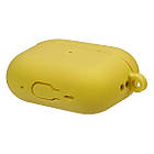 Чохол силіконовий із карабіном для Apple AirPods Pro 2 Жовтий, фото 2