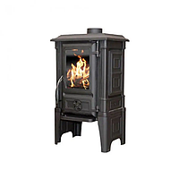 Чавунна дров'яна піч-камін тривалого горіння для обігріву будинку, євробуржуйка FERGUSS ZEUS - 8 кВт