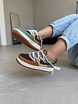 Чоловічі кросівки Nike Air Force Voodoo low Brown Green Nike Air Force Voodoo low Brown Green Найк Аїр Форс зелені з коричневим де, фото 3