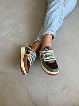 Чоловічі кросівки Nike Air Force Voodoo low Brown Green Nike Air Force Voodoo low Brown Green Найк Аїр Форс зелені з коричневим де, фото 4