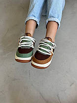 Чоловічі кросівки Nike Air Force Voodoo low Brown Green Nike Air Force Voodoo low Brown Green Найк Аїр Форс зелені з коричневим де, фото 5