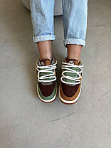Чоловічі кросівки Nike Air Force Voodoo low Brown Green Nike Air Force Voodoo low Brown Green Найк Аїр Форс зелені з коричневим де, фото 6