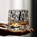Крутий танцювальний келих обертовий стакан 160 мл із деревяною підставкою води, фото 4