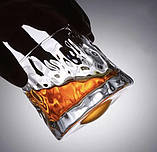 Крутий танцювальний келих обертовий стакан 160 мл із деревяною підставкою води, фото 3