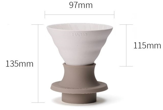 Імерсійний пуровер Hario Switch 02 Jasmine White Імерсійний пуровер Hario Switch 02 Jasmine White