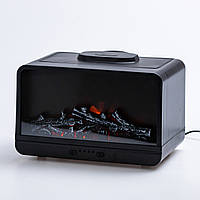 Зволожувач повітря Lugi Камін 300 мл з підсвічуванням чорний + E370:E381 + E335:E381 (HPLN001G)