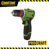 Акумуляторний шуруповерт Procraft PA12BL DFR (з 1 АКБ і ЗП)