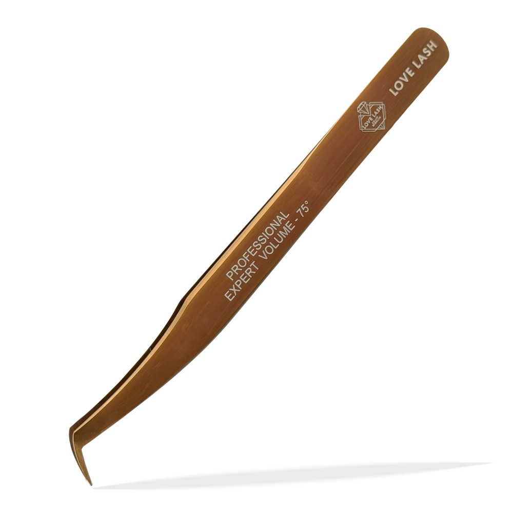 Пінцет LoveLash Twin 75° Rose Gold