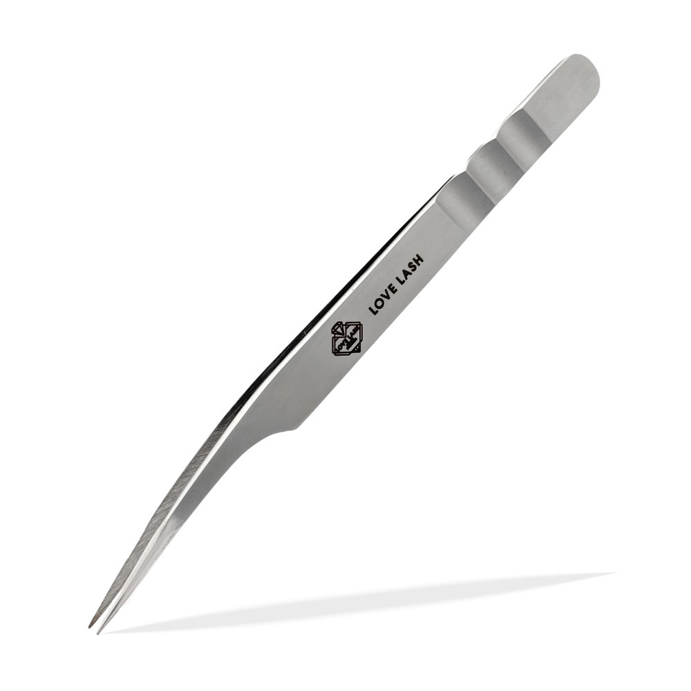 Пінцет LoveLash Прямий Matte (PRO-12см)