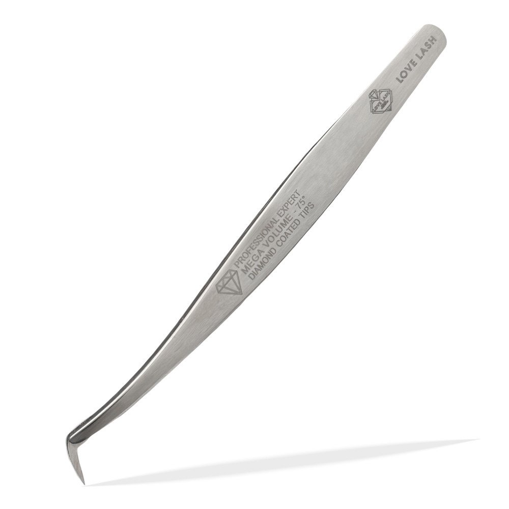 Пінцет LoveLash Diamond Twin 75° Mirror