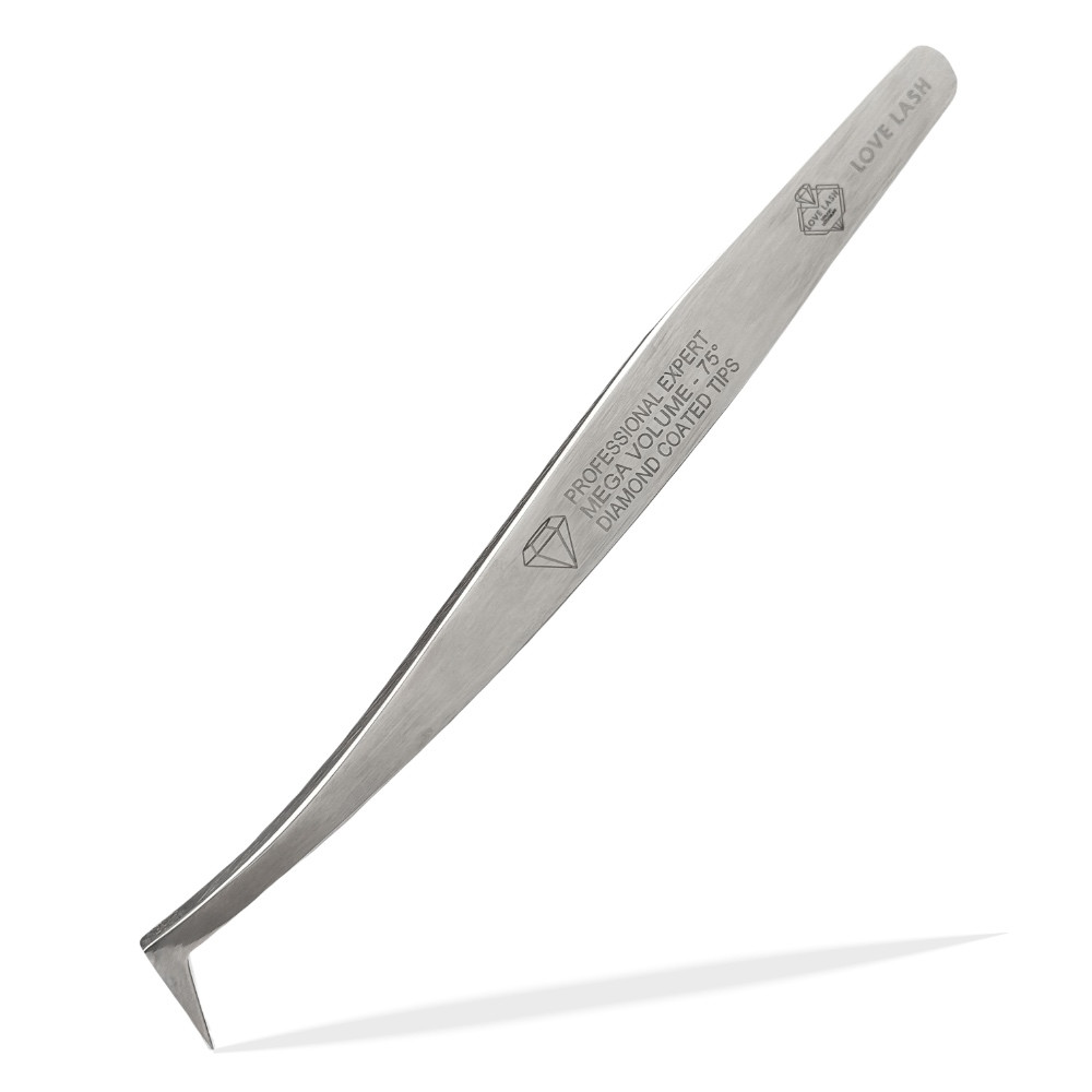 Пінцет LoveLash Diamond L-type 75° Mirror