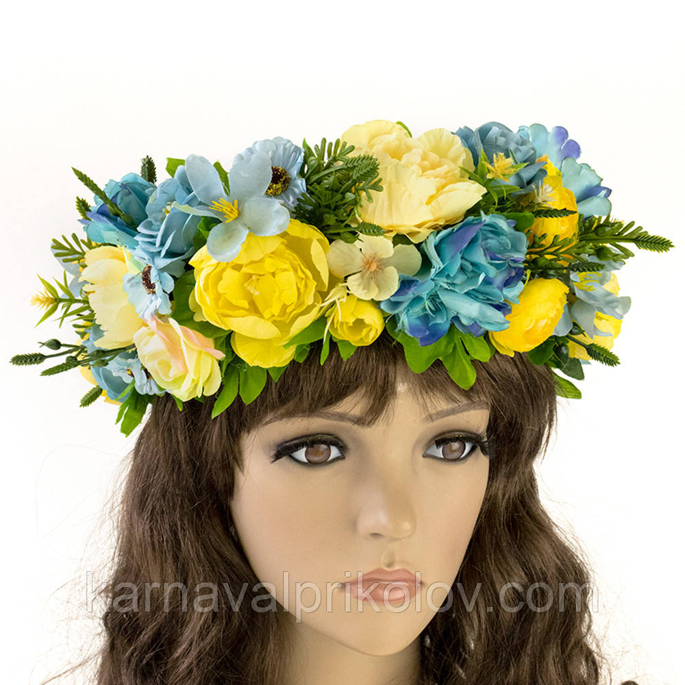 Український віночок об'ємний на голову на голову Анісія 13131