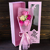 Букет троянд із мила Dear for you 12580 (рожевий)