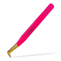Пінцет LoveLash Чобіток 75° Pink-Glitter