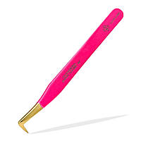 Пінцет LoveLash Чобіток 90° Pink-Glitter