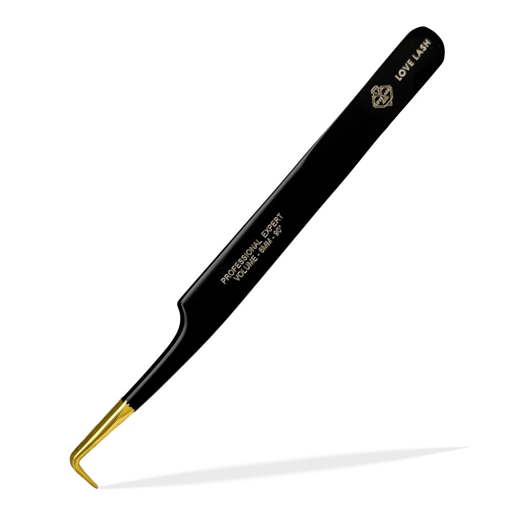 Пінцет LoveLash L-6mm 90° Matte-Black