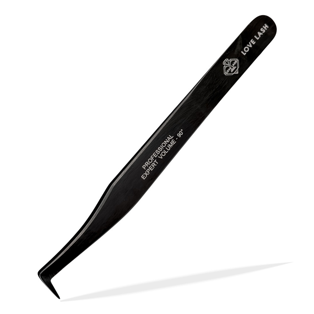 Пінцет LoveLash Twin 90° Black