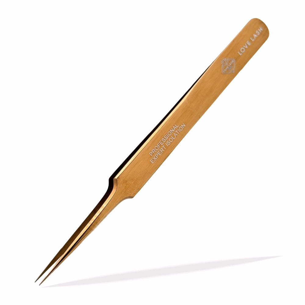 Пінцет LoveLash Прямий Rose Gold (SNN-12см)