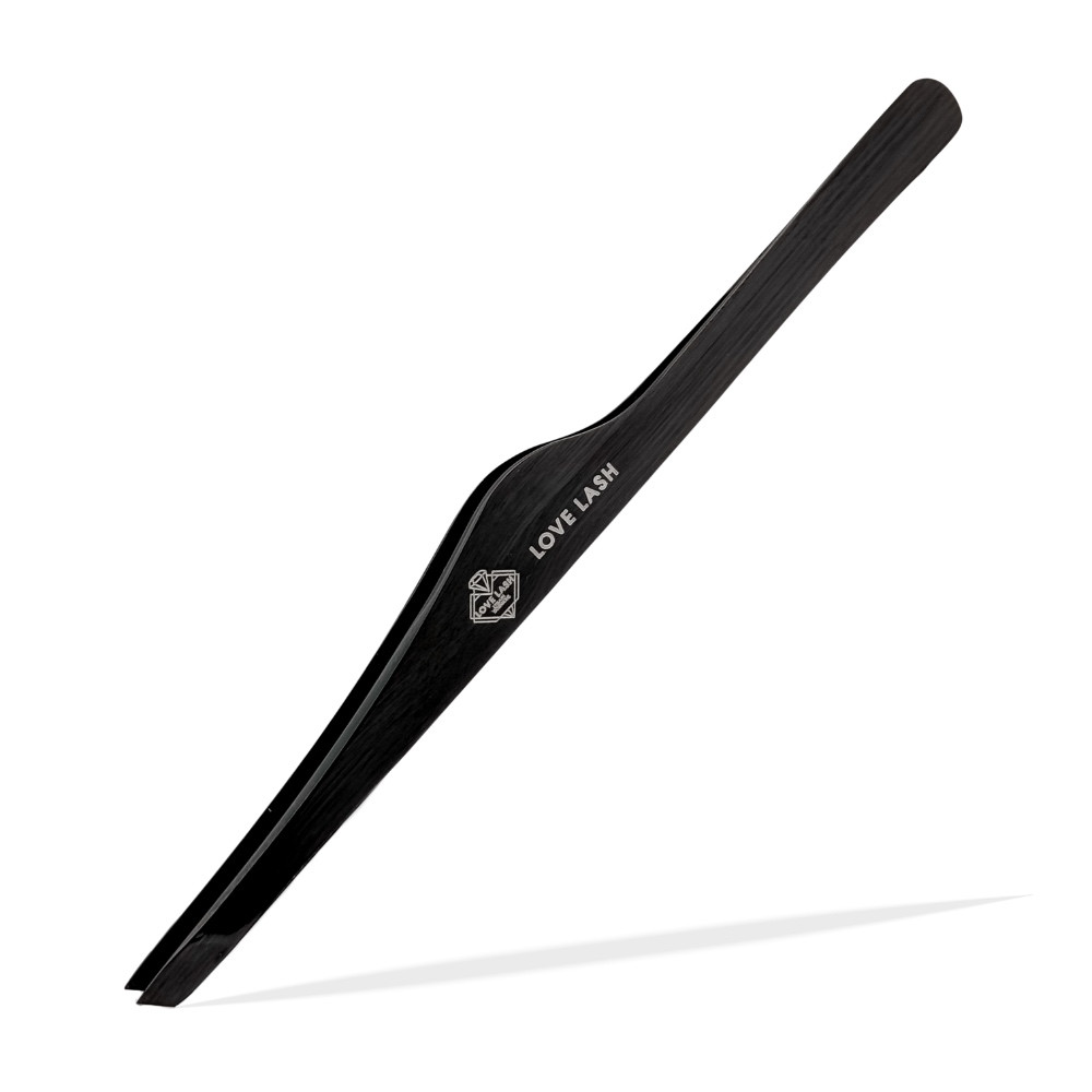 Пінцет для брів LoveLash Slim скошений Black