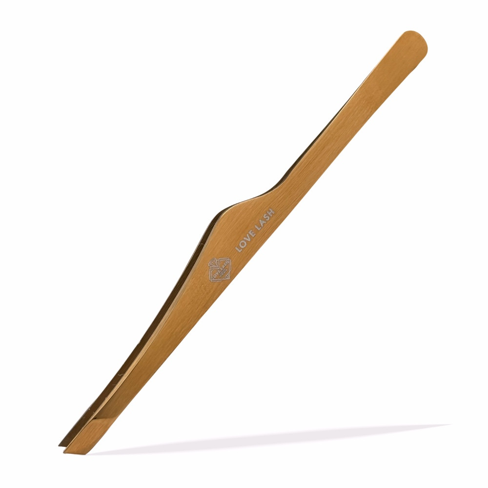 Пінцет для брів LoveLash Slim скошений Rose Gold