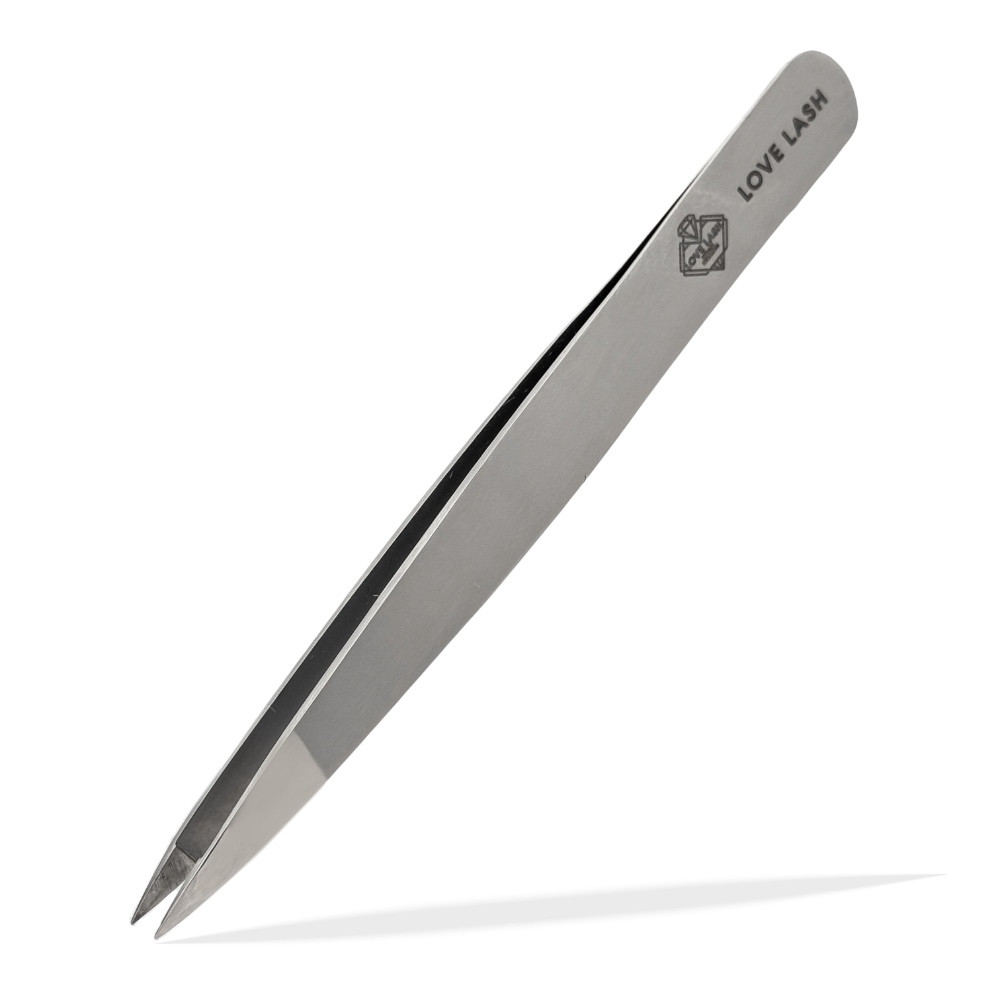 Пінцет для брів LoveLash точковий Matte