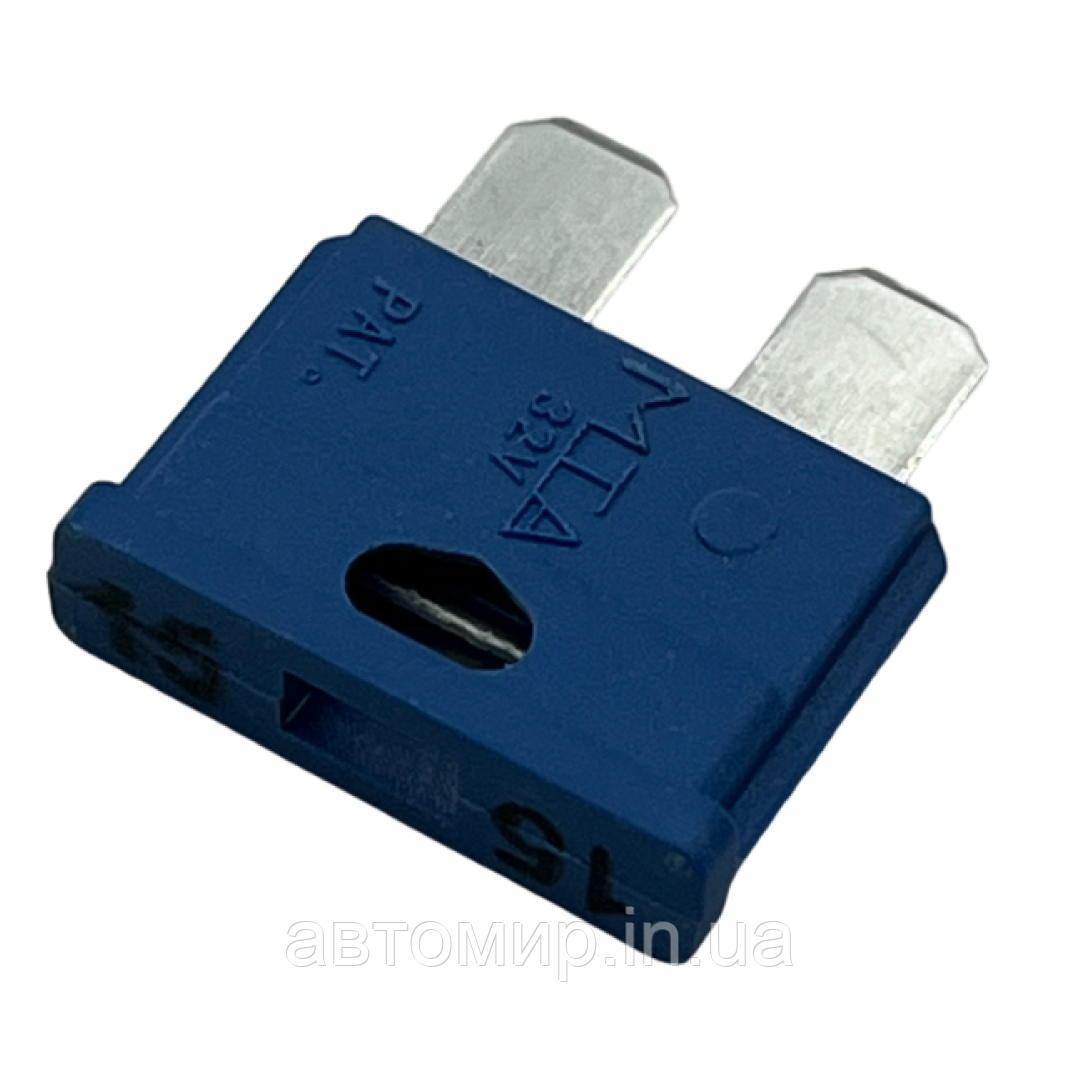 Євро запобіжник 15 ампер МТА (1 шт), фото 1