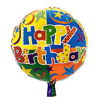 Кулька 45см кругла Happy Birthday 13138 (1шт)