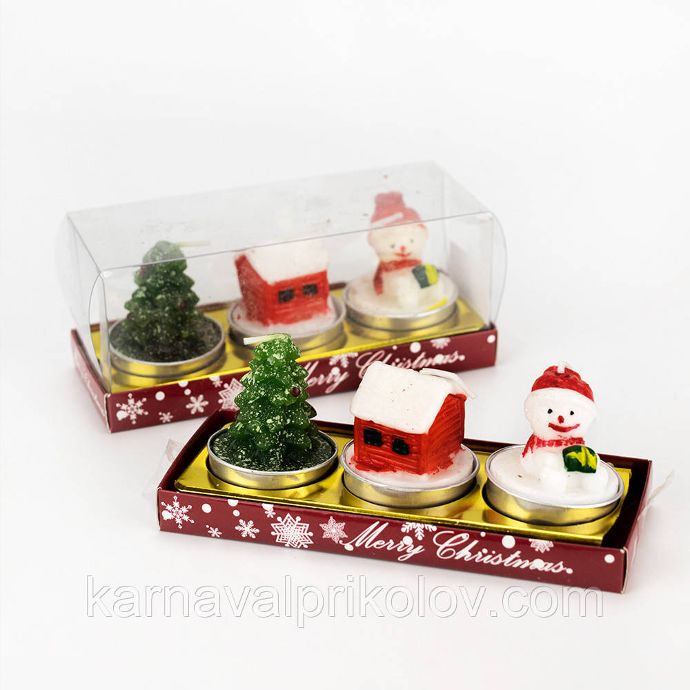 Свічки НГ фігурні 1023 (уп 3шт)