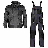 Рабочий костюм куртка и полукомбинезон, роба мужская защитная для работников, спецодежда,униформа REIS FORECO