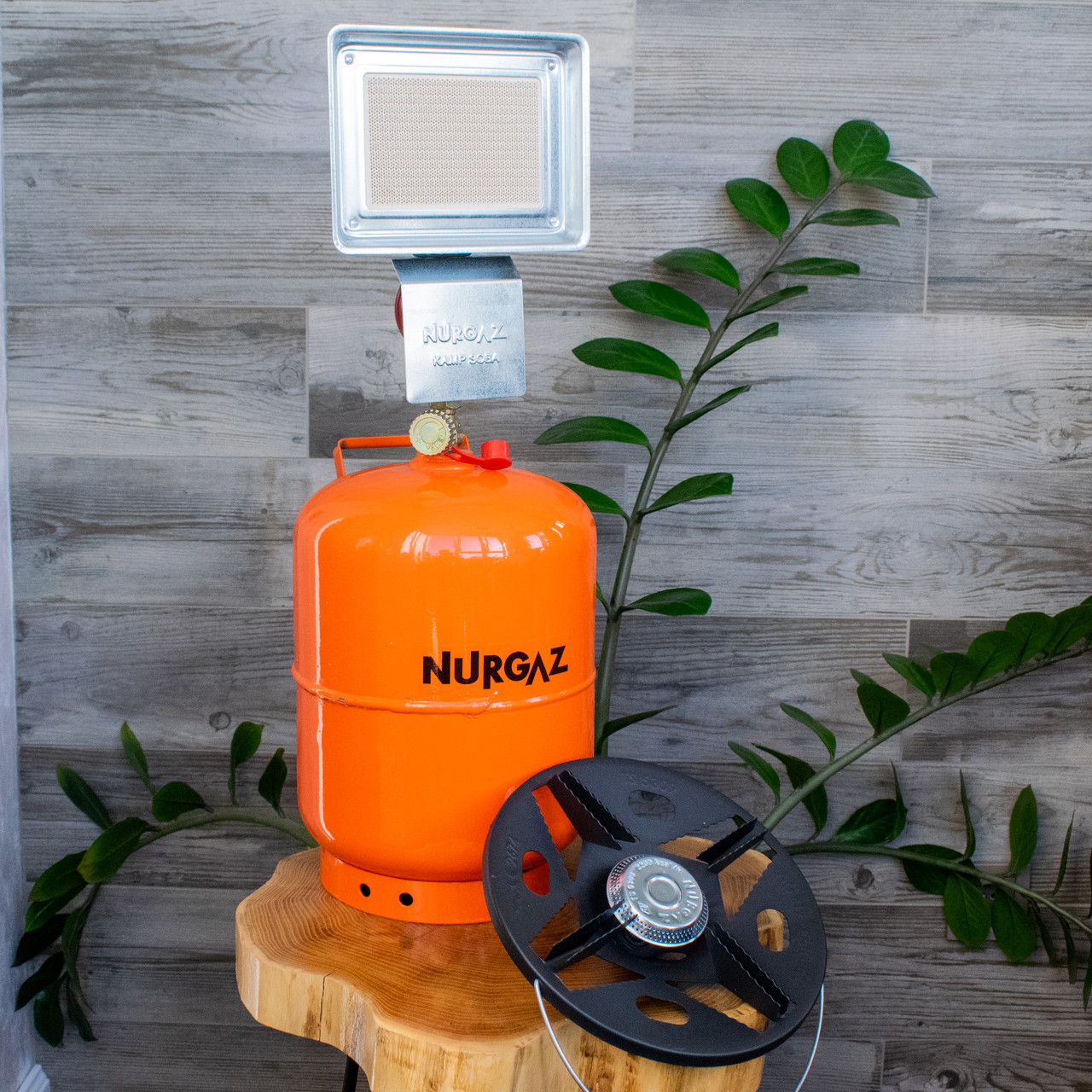 Газовий балон Nurgaz Туреччина 12 л, з пальником і газовим нагрівачем Nurgaz