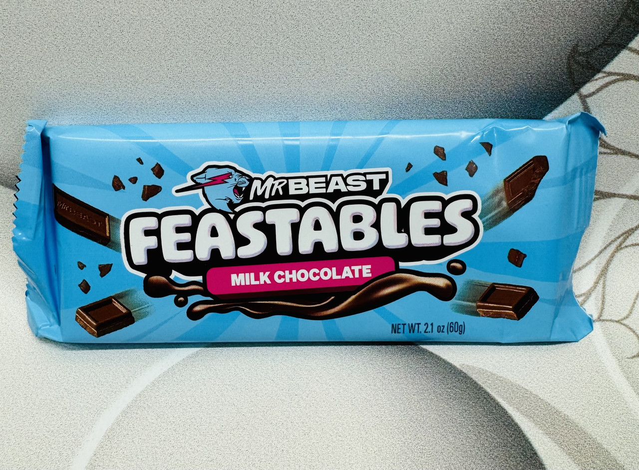 Молочна шоколадка MR Beast Feastables Milk Chocolate, 60грам