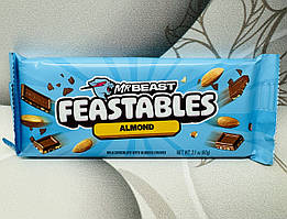 Шоколадка з мигдалем MR Beast Feastables Almond, 60грам