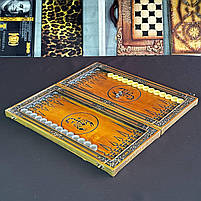 Нарди дерев'яні ручної роботи Скорпіон 46×23см, фото 8