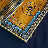 Нарди дерев'яні ручної роботи Скорпіон 46×23см, фото 9