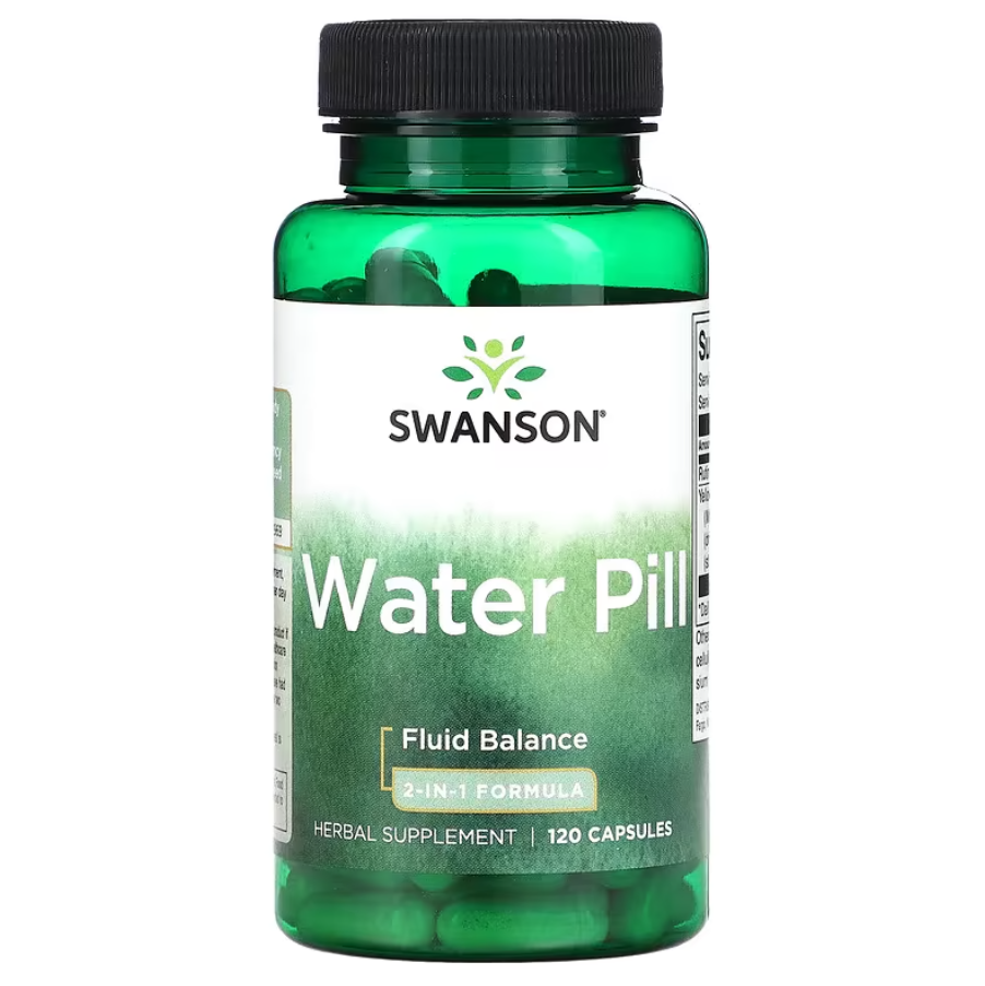 Water Pill 2-In-1 Formula Swanson 120 капсул, фото 1