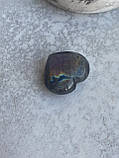 Спектроліт серце камінь без оправи лабрадор кабошон натуральний лабрадор камінь 29*26*12 мм. Індія., фото 5