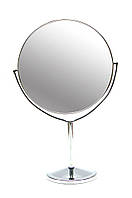 Зеркальце круглое настольное металл 27х17,5х10см (26309)