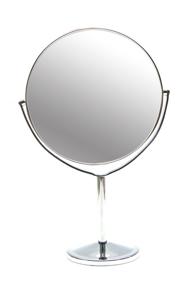 Зеркальце круглое настольное металл 27х17,5х10см (26309) - фото 1 - id-p179923299