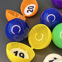 Набір: кульки для лототрону та вкладиші з номерами