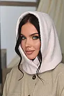 Капор із ангори на флісі Селін 101-032 рожевий