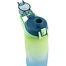 Пляшечка для води Kite 760 мл синьо-салатова K24-1200-3, фото 3