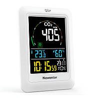 Датчик якості повітря Newentor 5в1 Вимірювач вуглекислого газу в режимі реального часу White