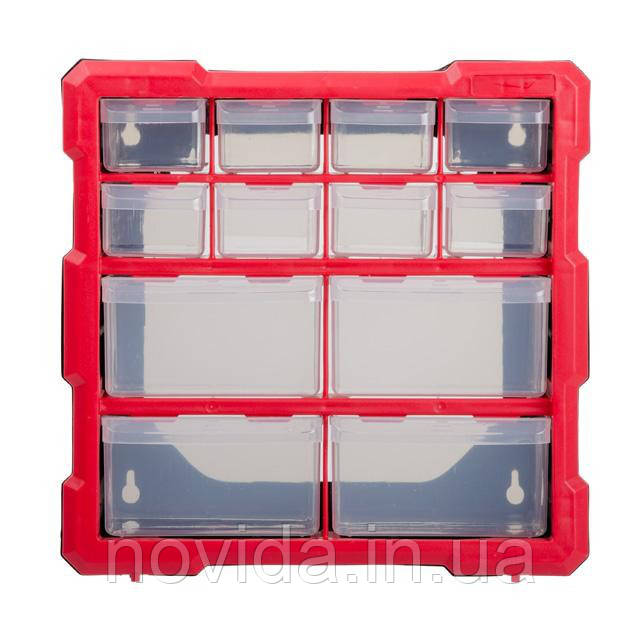 Органайзер 10,5" 265*260*160 мм, 12 ячеек INTERTOOL BX-4024