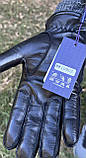 Чоловічі шкіряні рукавички з підкладом, фото 4