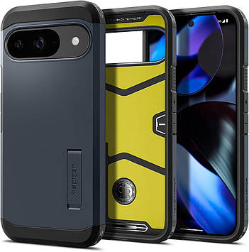 Чохол Spigen для Pixel 9 / Pixel 9 Pro - Tough Armor, Metal Slate (ACS07693)