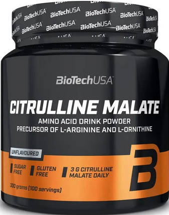 Цитрулін малат BioTech Citrulline Malate 300 г без смаку, фото 1