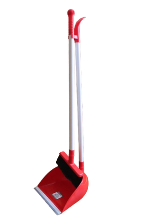 Совок і щітка з довгою ручкою Plastart TE 395/red, фото 1