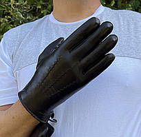 Чоловічі рукавички на натуральному хутрі (Мутон)