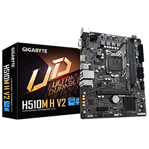 Материнська плата s1200 g10-11 Intel H470 2*DDR4 Gigabyte H510M H V2 PCIe 3.0 M.2 mATX нова